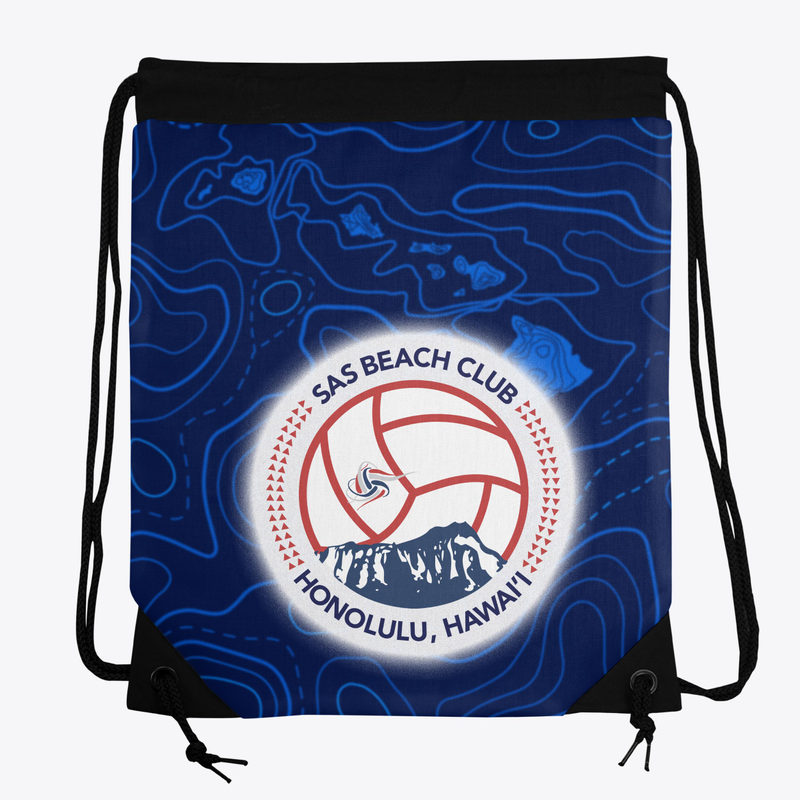 SaS Beach Club Topo Drawstring Bag