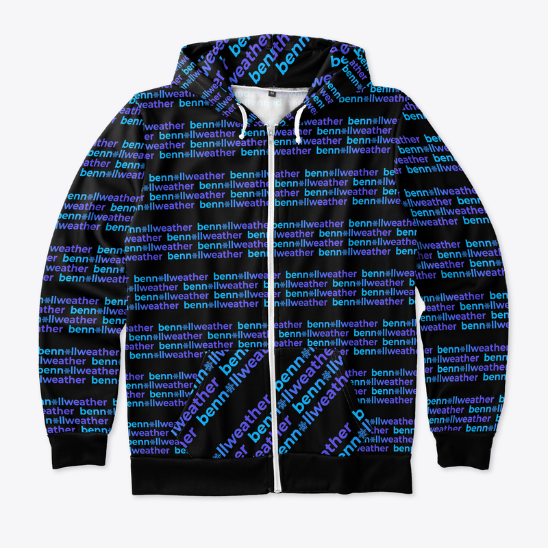 All Over Zip Hoodie