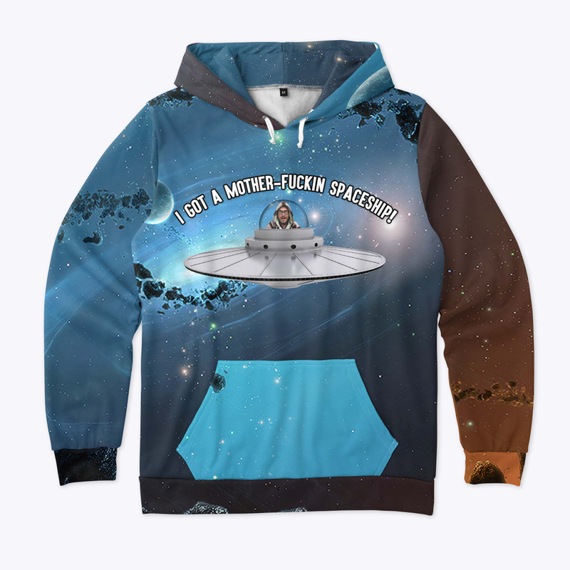 Spaceship All Over Hoodie