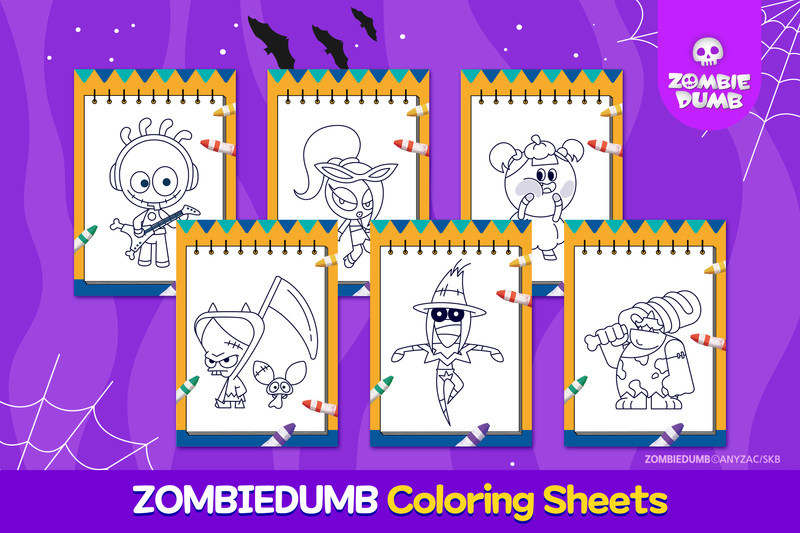 ZOMBIEDUMB Coloring Pages