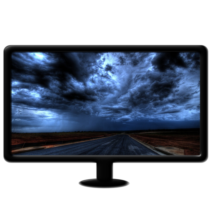 A dark and cloudy road live wallpaper