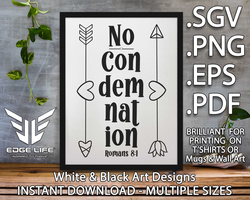 Printable "No Condemnation" Romans 8:1