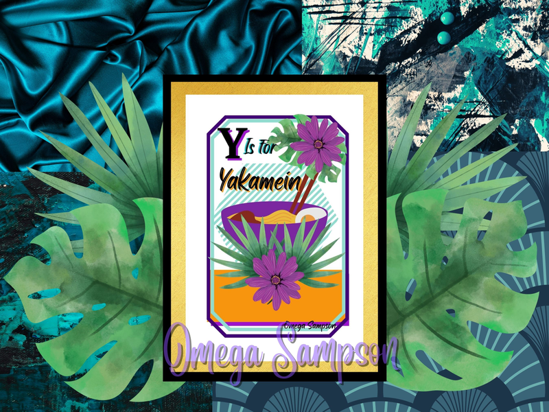 Y is for Yakamein New Orleans ABC Art