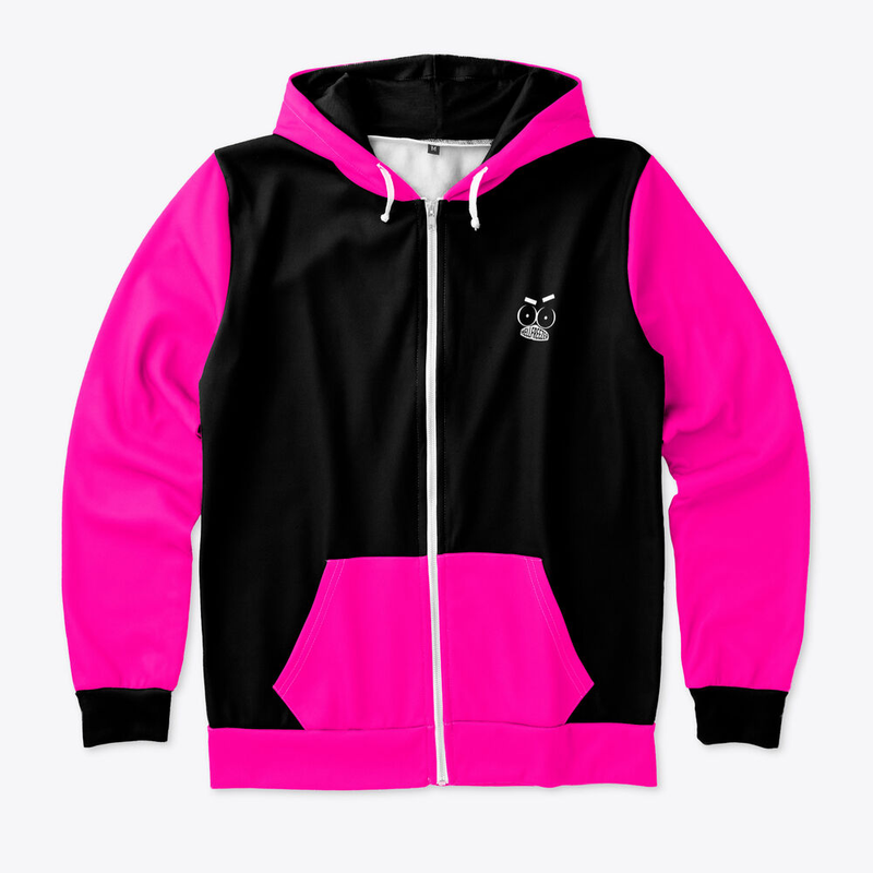 Hellfreezer Pink All over Zip Hoodie