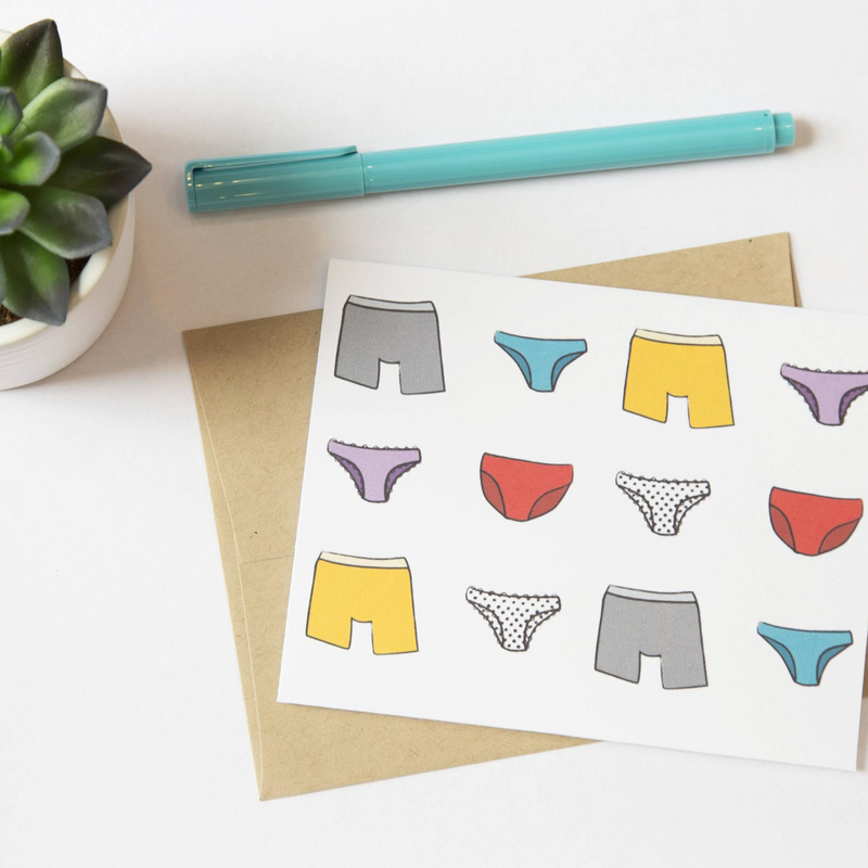 Cheeky Period Underwear Printable Card