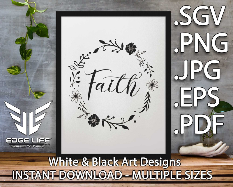 Christian Quote "FAITH" Digital Design