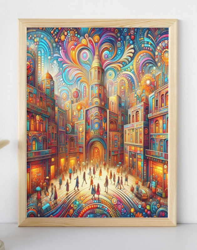 Surreal Renaissance Cityscape Wall Art