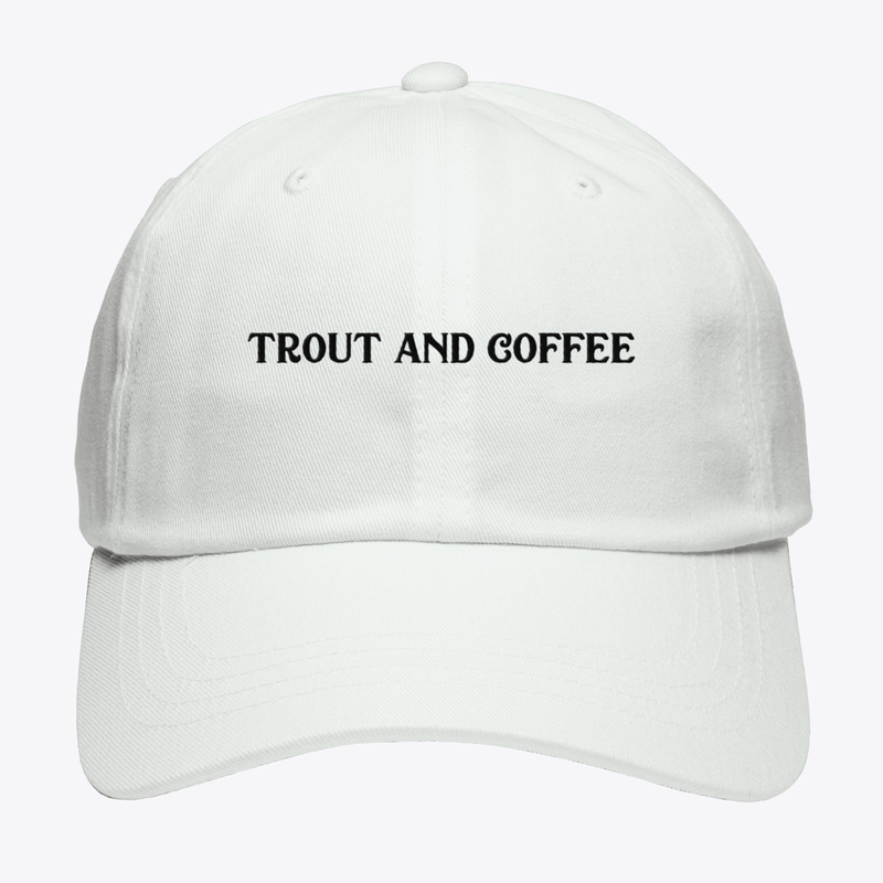Trout and Coffee Hat (White)