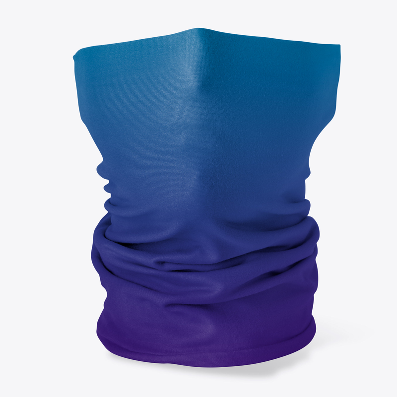 Blue to purple gradient gaiter