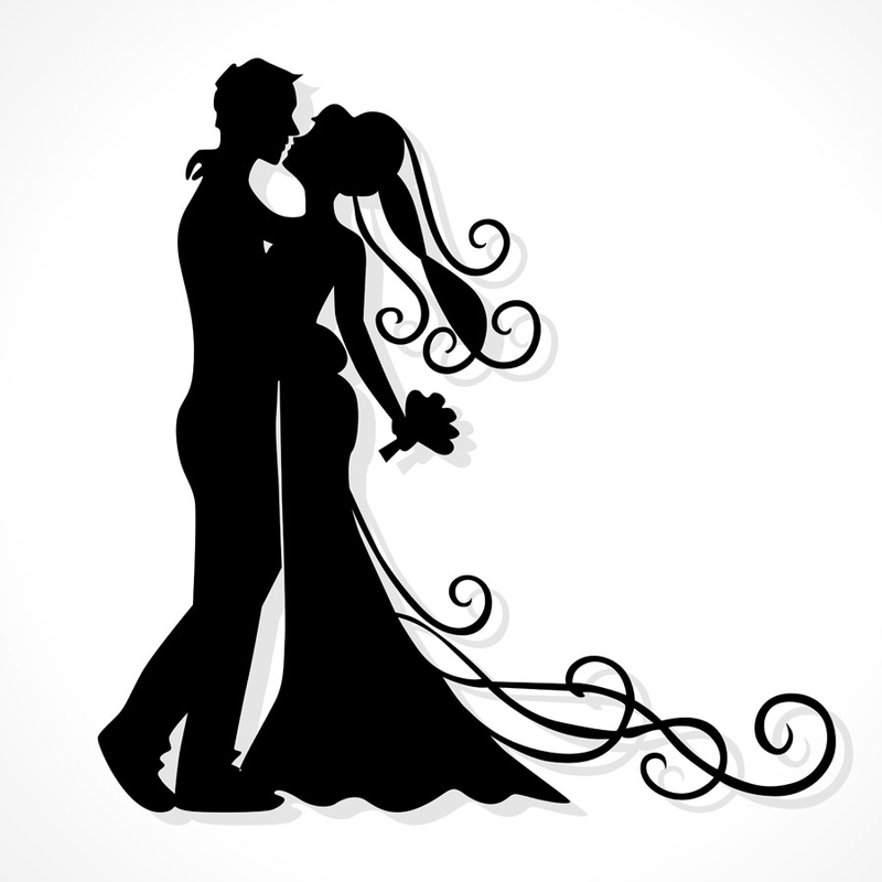 Silhouette Couple Stock Images