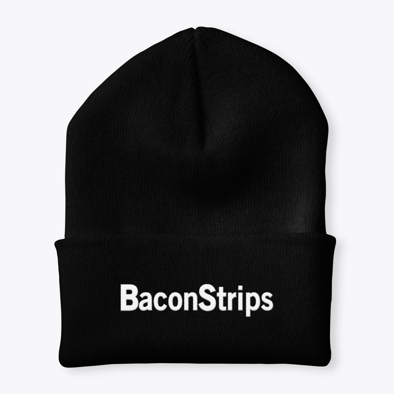 Bacon Strips - Black Beanie