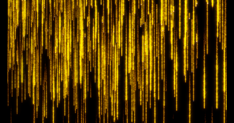 Golden Falling Stars Animation