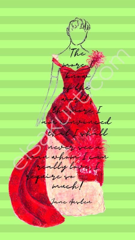 Literary Quotes 01 - Jane Austen