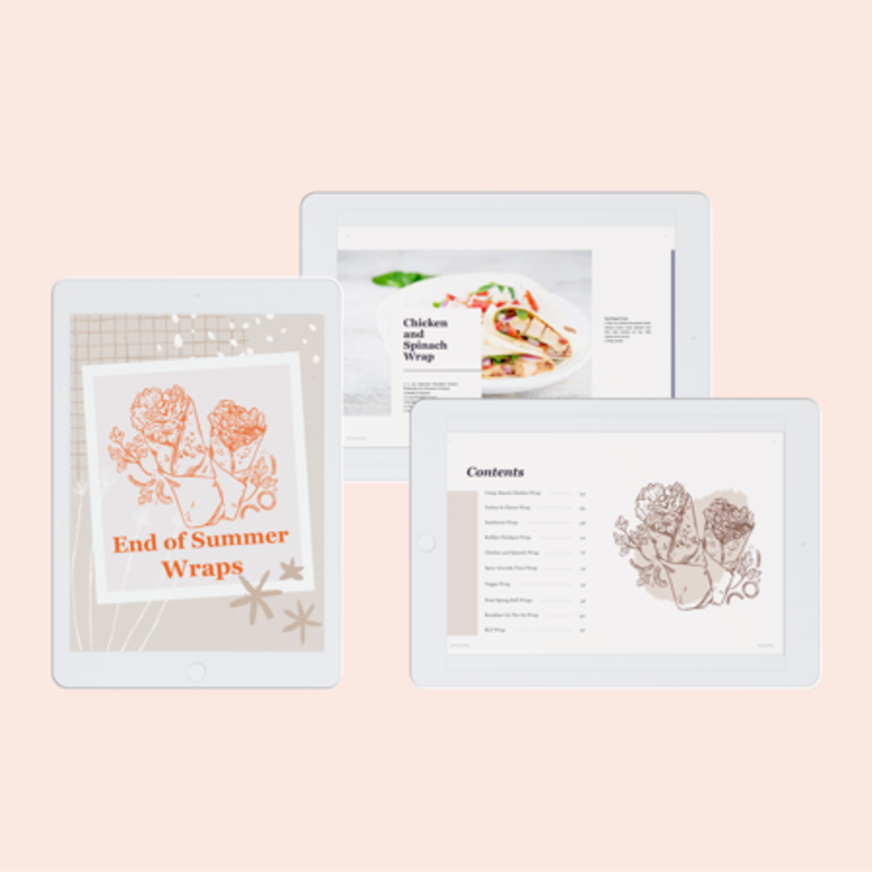 August E-recipes:  End of Summer Wraps