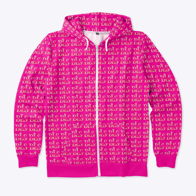 Iconic Motif Zip Hoodie Magenta
