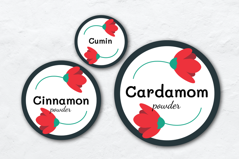 Editable Floral Pantry Labels