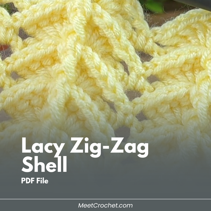 Lacy Zig-Zag Shell Stitch Pattern