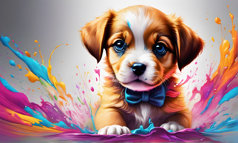 Colorful Splash Puppy – DD20