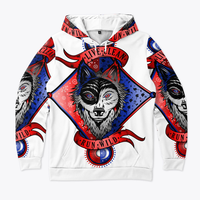 Live Clean Run Wild Hoodie