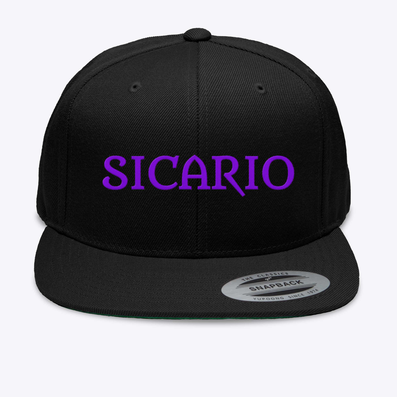 Sicario Hat - Purple Lettering