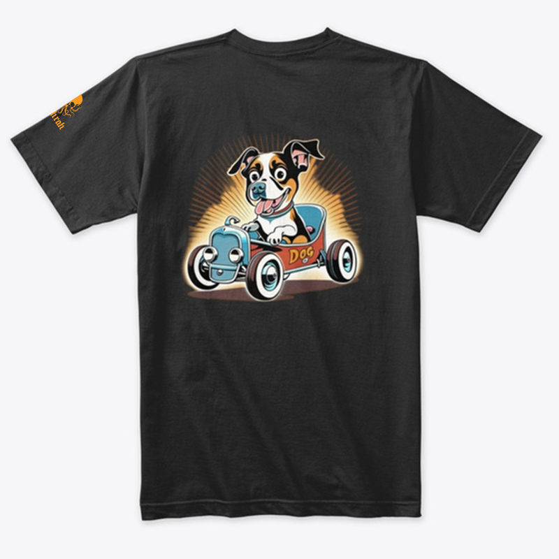 HotRod Dog Triblend Tee