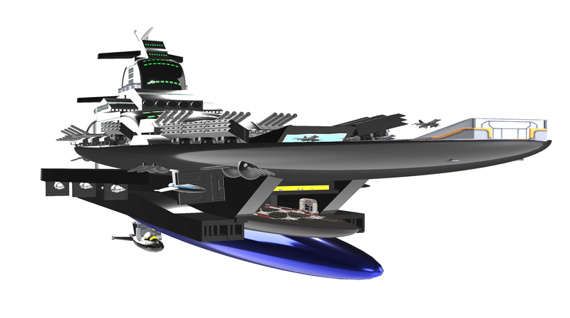 3DModel- Space Battleship KR01