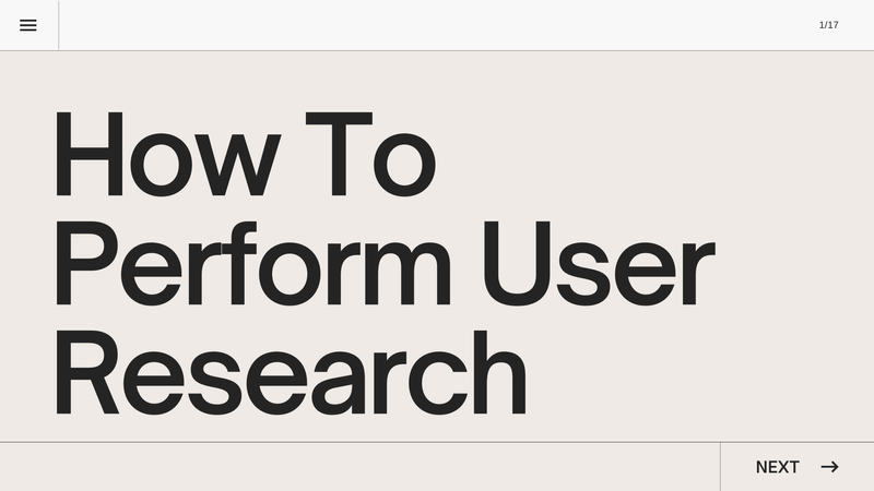 How to perform user research