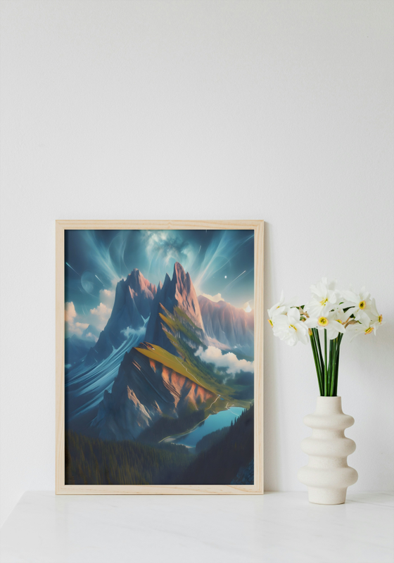Majestic Grand Mountain Peaks Wall Art