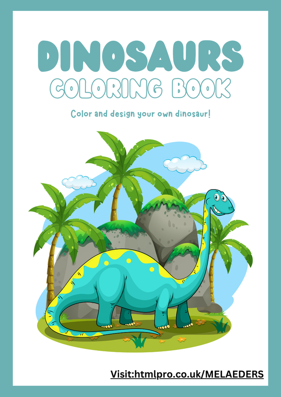 Dinosaurs Digital Colour Book for Kids