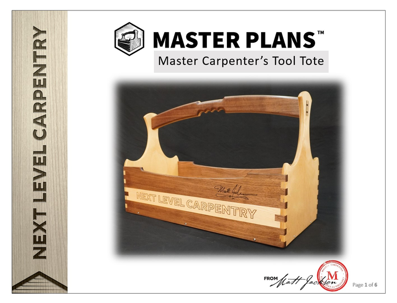 Master Carpenter's Tooltote Planset
