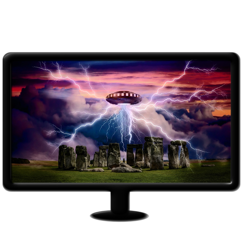 UFO and lighting live wallpaper mp4 16:9