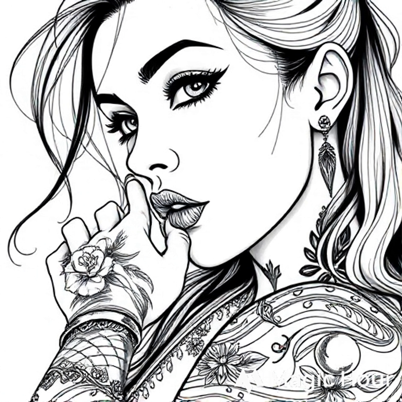 Ink portraits