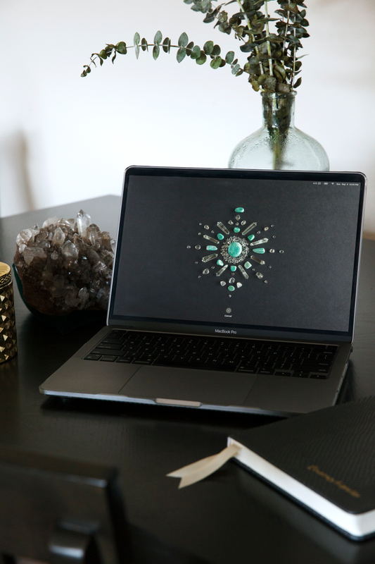 Amazonite Crystal Grid Desktop