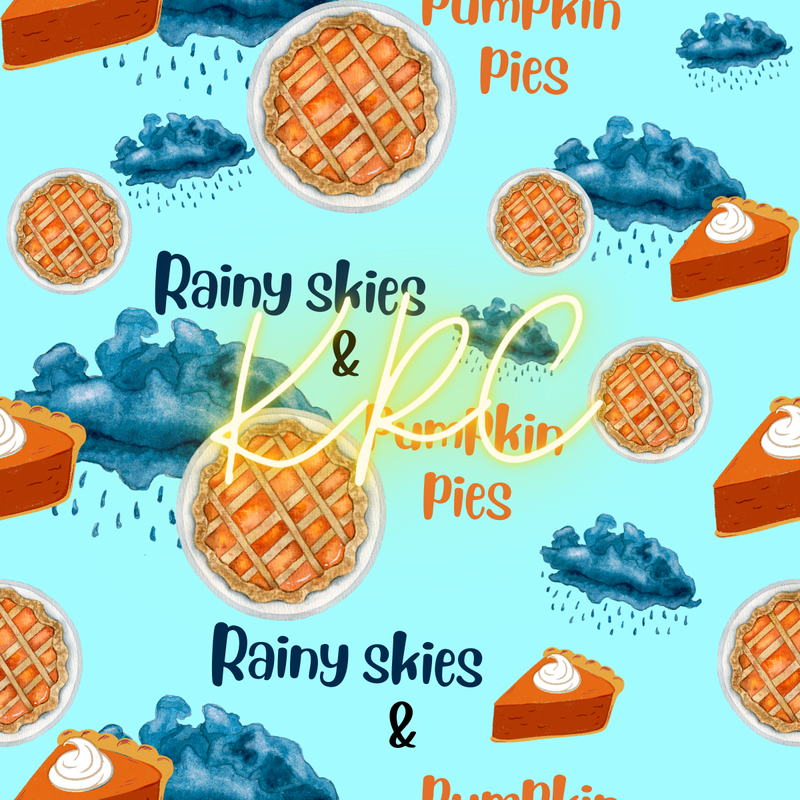 Rainy Skies and Pumpkin Pies Seamless