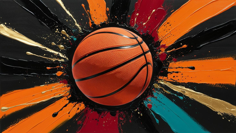 🏀Abstract Basketball in Motion🎨