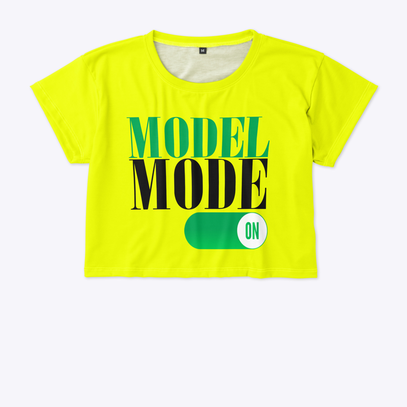 Model Mode On - Crop top Yellow