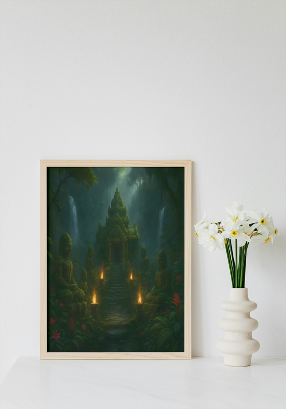 Hidden Tropical Sanctum Wall Art Print