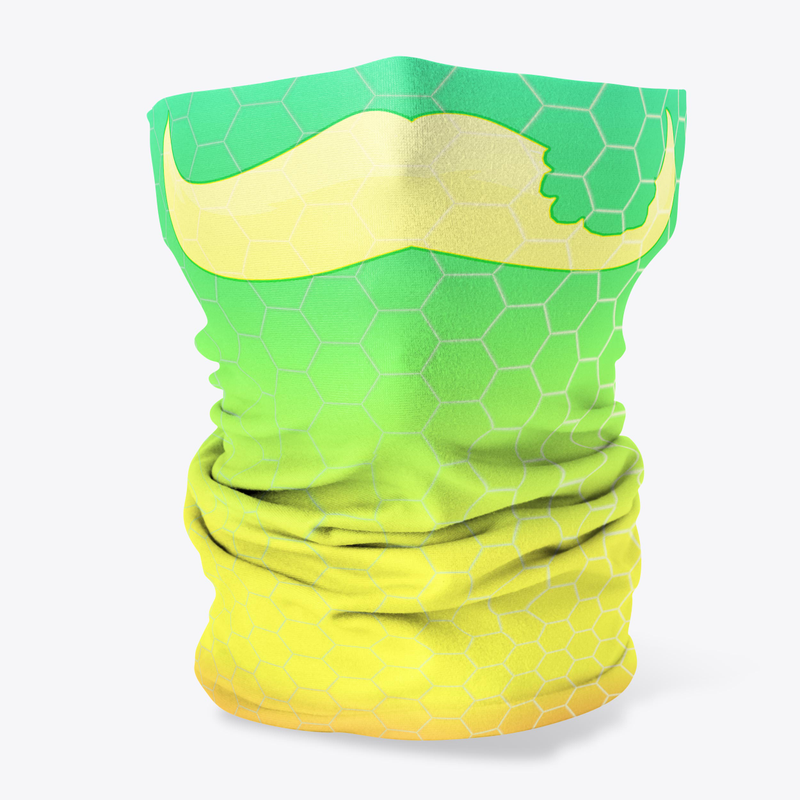 Butter Stache Neck Gaiter (Rainbow)