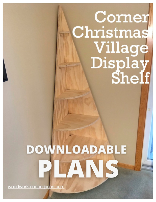 Christmas Village Display Shelf - PLANS