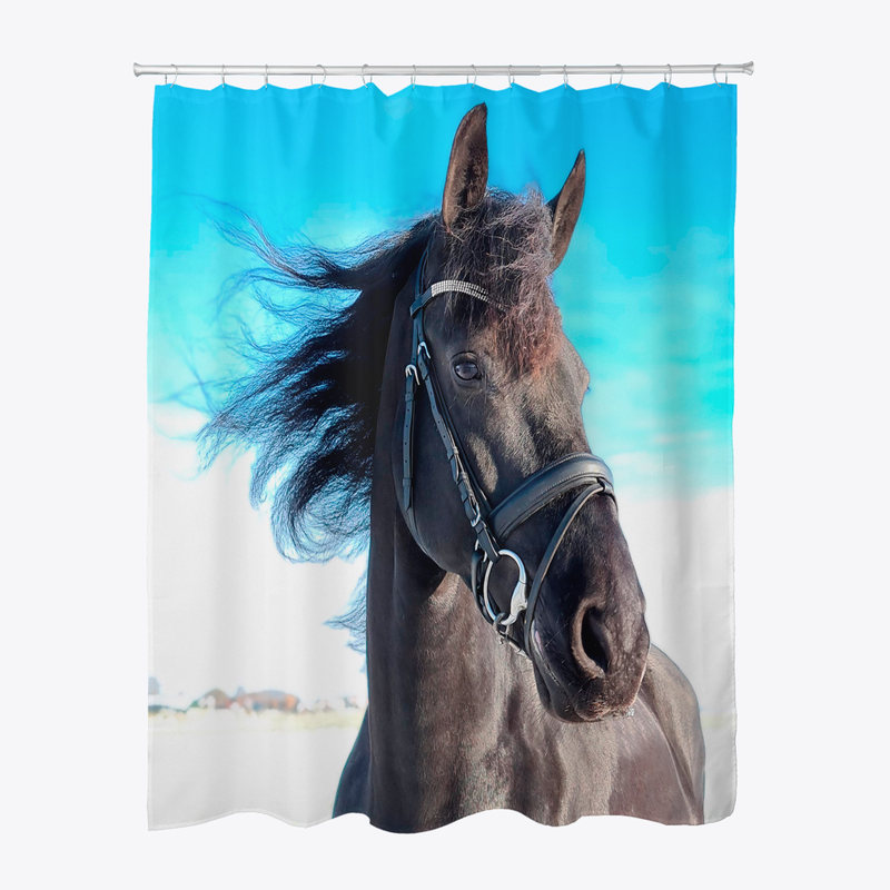 Friesian Horse Queen Uniek at Home