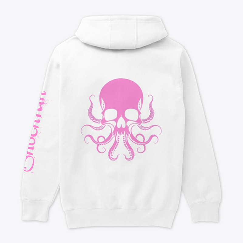 Pink Octo Skull Hoodie