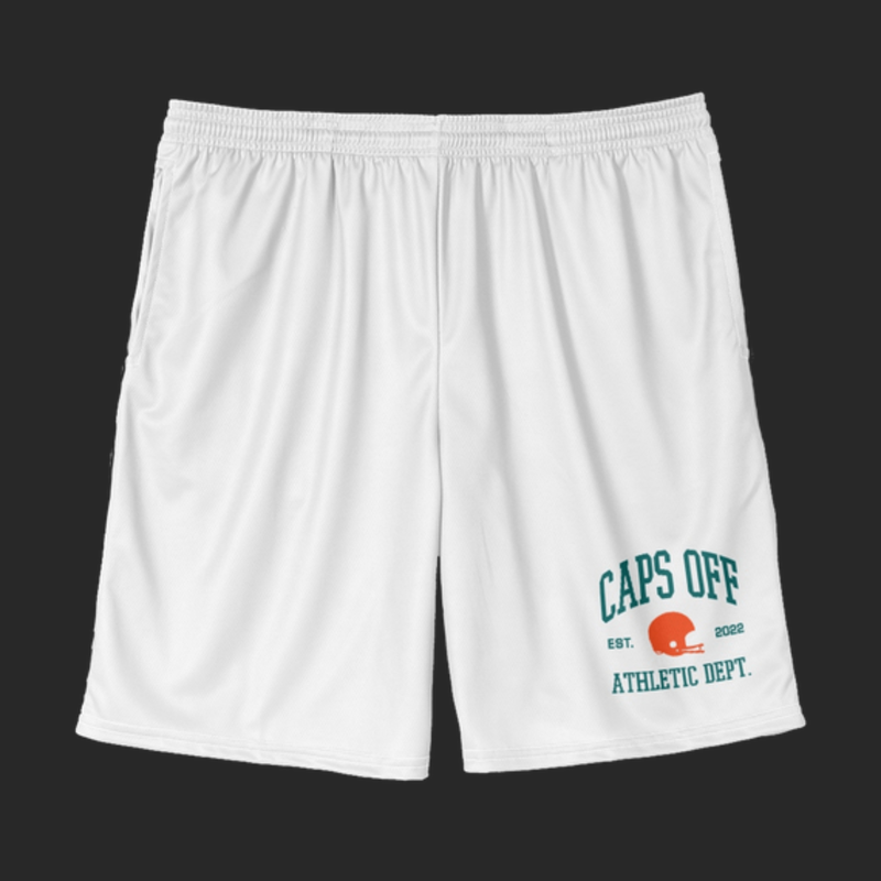 Caps Off Athletic Dept. Shorts (White)