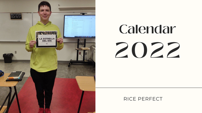 rice perfect calendar 2022