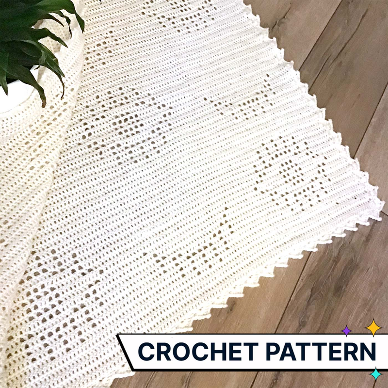 Blanket with Eyes crochet pattern