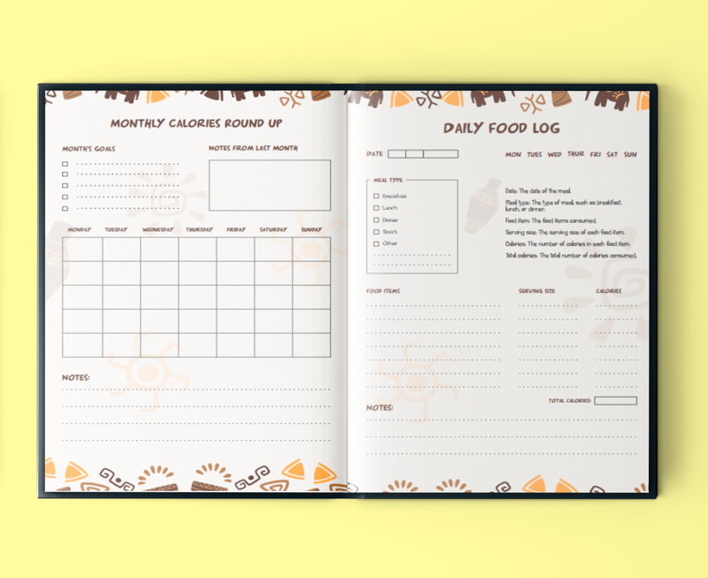 100 Page Two Sizes Food Logbook