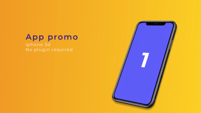 3d iPhone 12 promo After Effect 36401