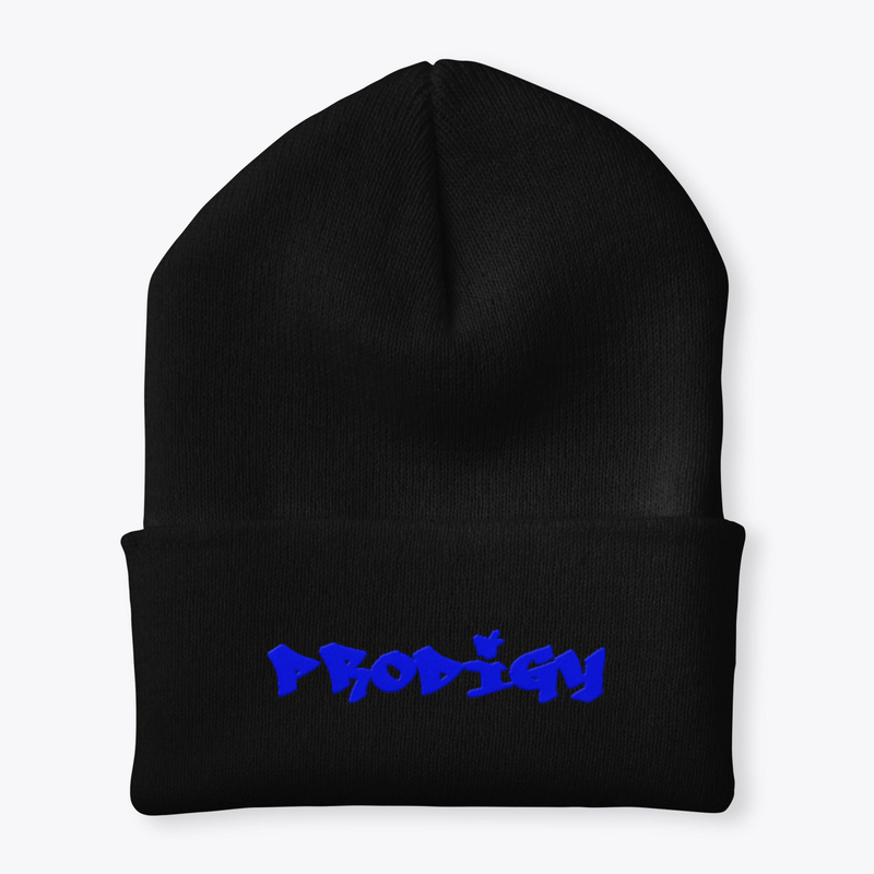 Prodigy Beanie (Blue Letters)