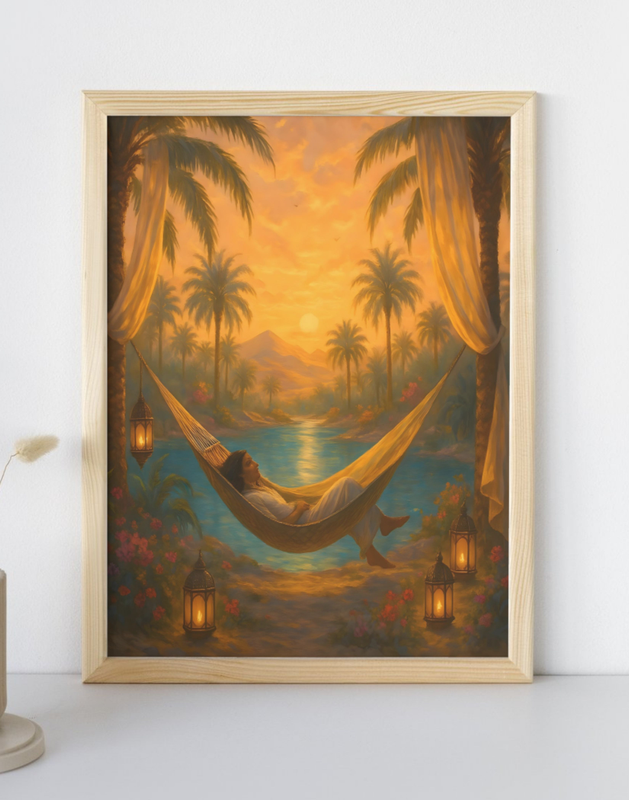 Mystical Oasis Riverie Hammock Wall Art