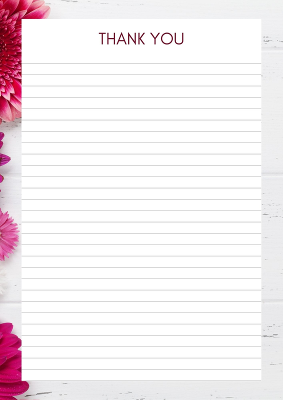 Note Paper and Thank you paper Download