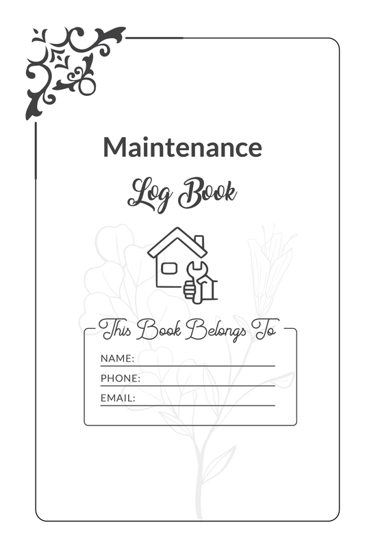 Home Maintenance Log Book
